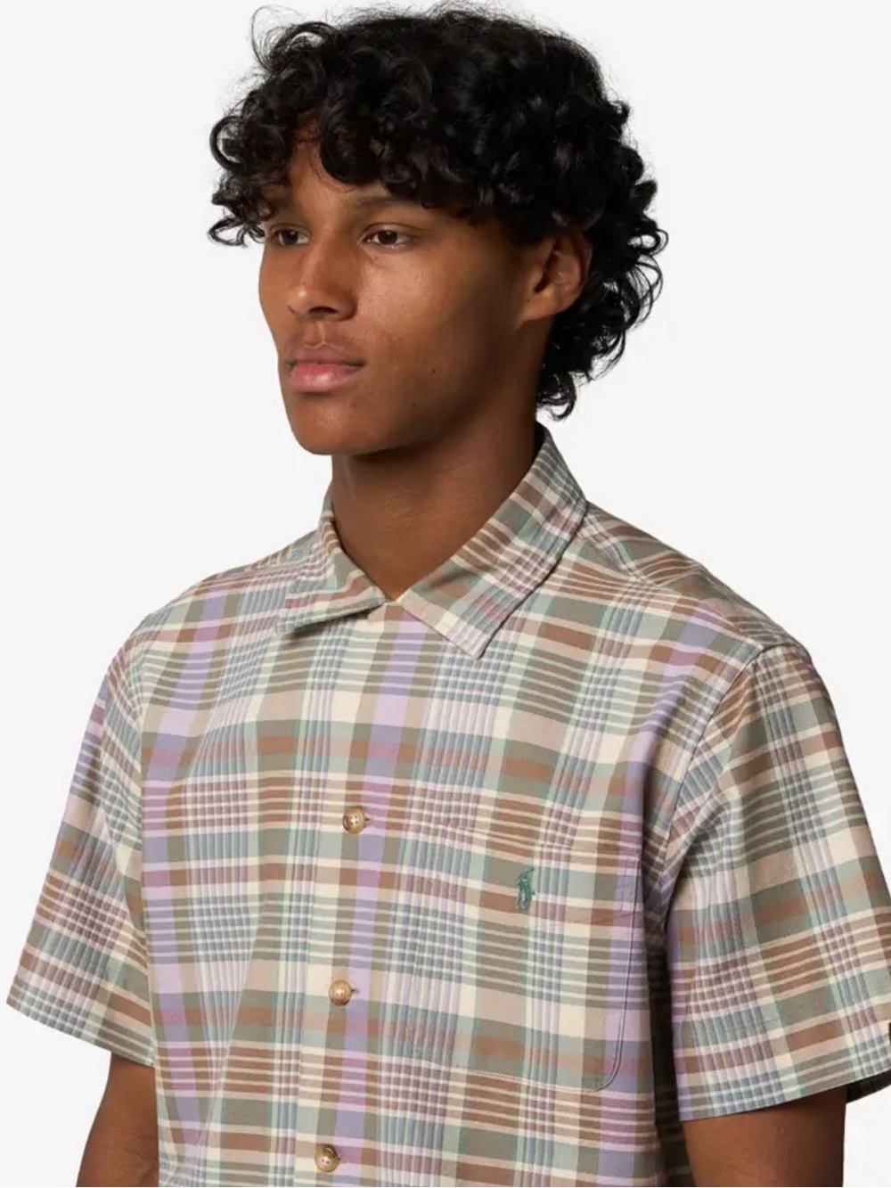 NWT POLO Ralph Lauren Plaid Oxford Camp Shirt Sz S - Picture 2 of 9